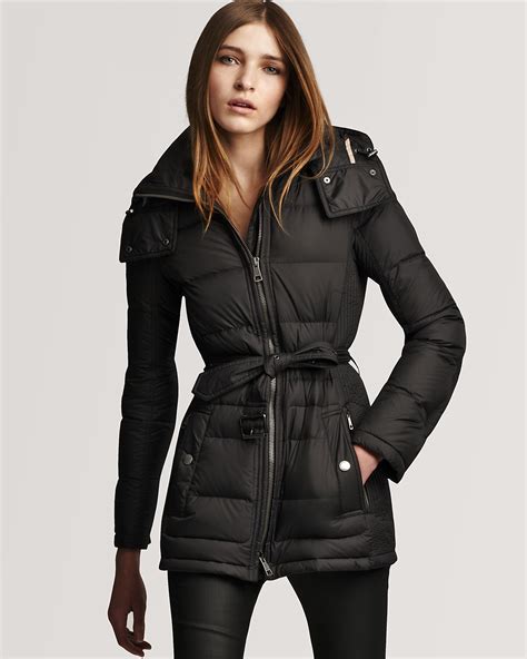 burberry down puffer women with belt|burberry cashmere cape coat.